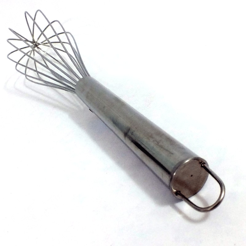 ตีไข่สเตนเลสด้ามกระบอก 35 ซม.