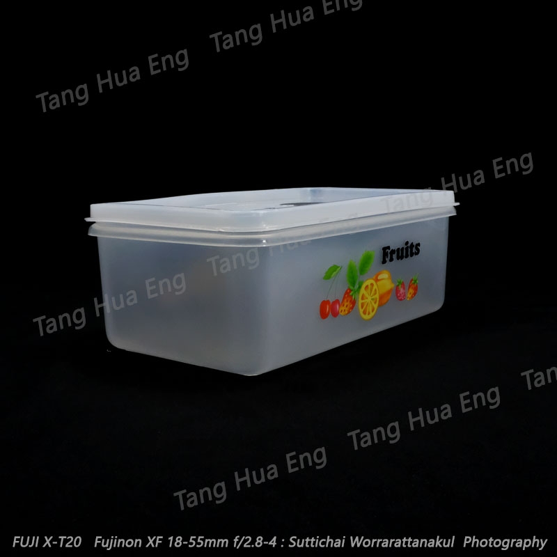 กล่องเหลี่ยมลายผลไม้ # 904