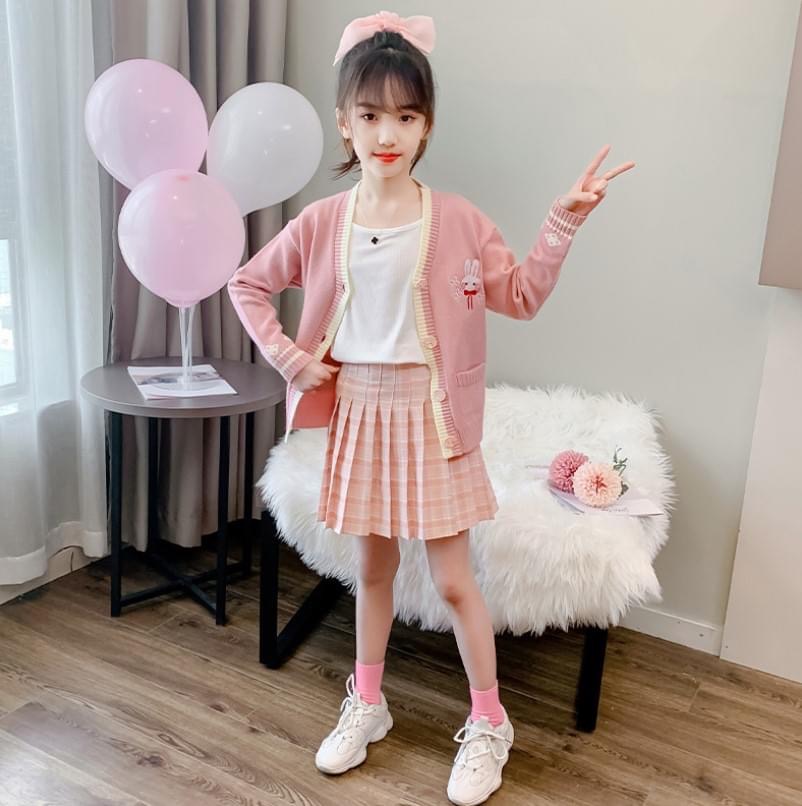 F-กันหนาว: เสื้อกันหนาวเด็ก ไหมพรม คาดิแกน สีพาสเทล