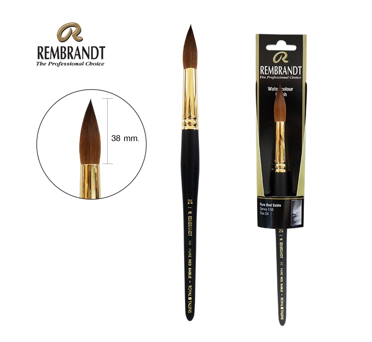 พู่กัน Rembrandt Red Sable Series:110