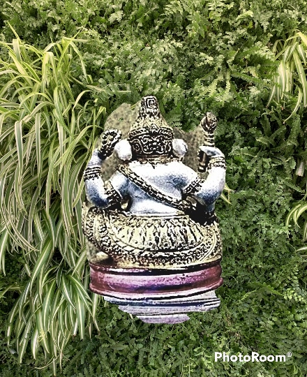 รูปหล่อลอยองค์ พระพิฆเนศ เทพเจ้าแห่งความสำเร็จ ออกโบสถ์พราหม์ ปี 2539 กะหลั่ย3k พิมพ์ใหญ่