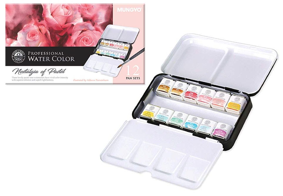 ชุดสีน้ำ Mungyo Nostalgia of Pastel 12สี