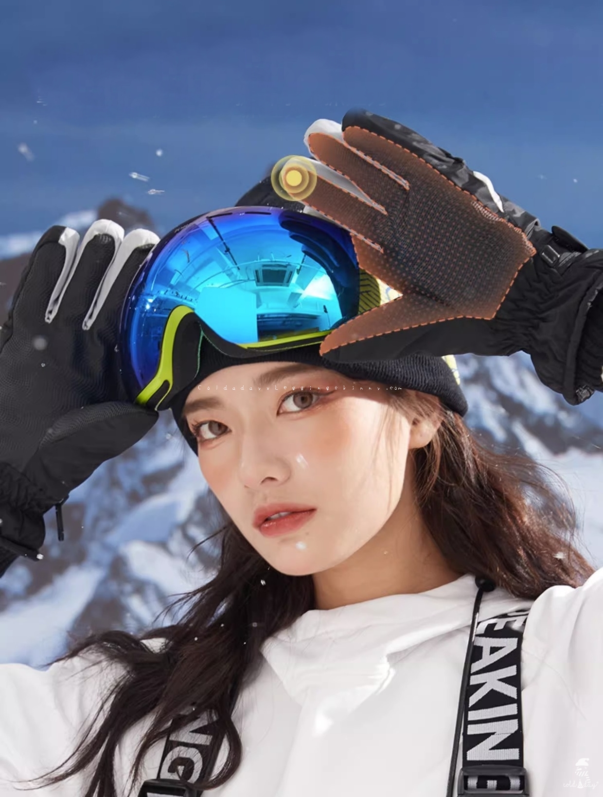 ถุงมือกันหิมะ ถุงมือสกี กันหิมะทัชสกรีน ชาย/หญิง มี 3 สี