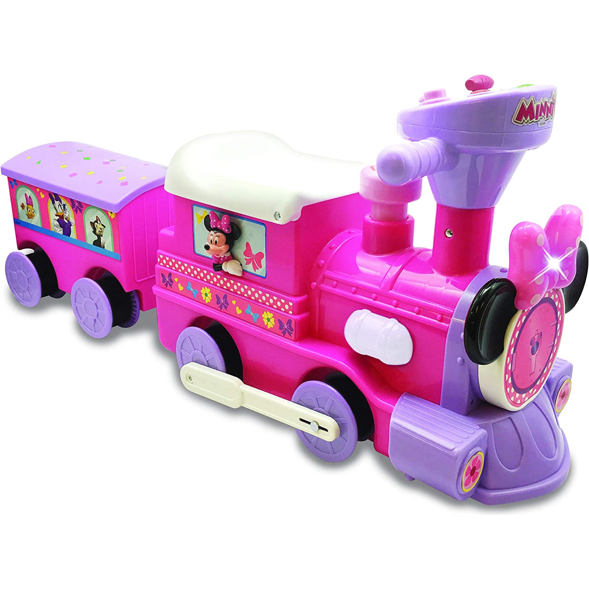 รถไฟแบตเตอรี่พร้อมราง Disney Minnie Mouse 6-Volt Powered Train with Tracks and Caboose