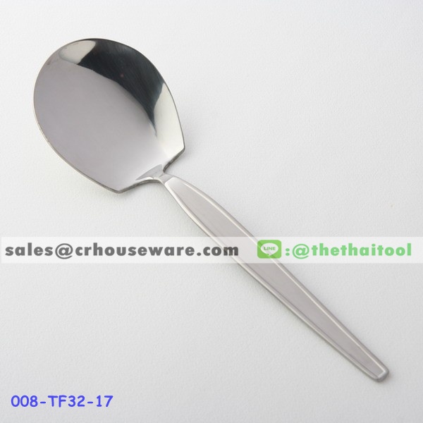ช้อนเสิร์ฟสแตนเลส 32 ลายกระดังงา SERVING SPOON 008-TF32-17