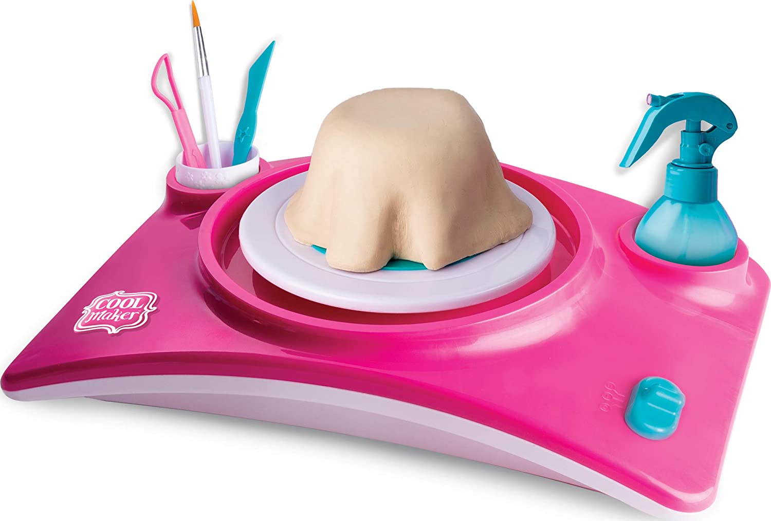 จานหมุนเครื่องปั้นดิน Cool Maker, Pottery Studio, Clay Pottery Wheel Craft Kit