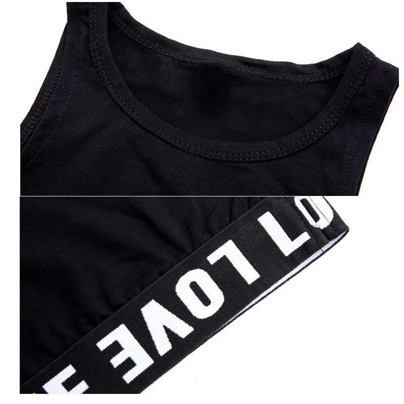 ชุดฮิปฮอป เสื้อตัวใน เสื้อครอป sportbar เสื้อใส่ด้านใน