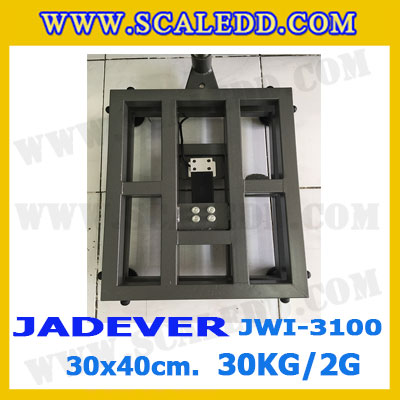 เครื่องชั่งดิจิตอลตั้งพื้น 30kg ยี่ห้อ JADEVER รุ่น JWI-3100 II ขนาดแท่น 30x40cm. เครื่องชั่งน้ำหนัก30กิโล เครื่องชั่งดิจิตอลชั่งน้ำหนัก30kg ตาชั่ง30kg ตาชั่งดิจิตอล30kg เครื่องชั่งดิจิตอล30kg พิกัดน้ำหนัก 30kg ค่าละเอียด 2g