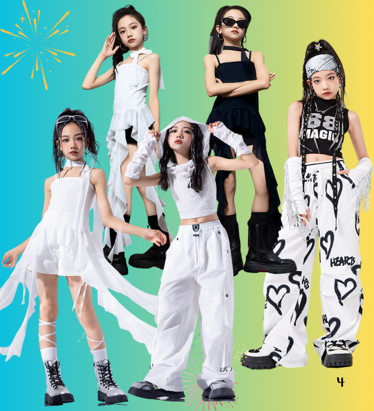 สินค้าพร้อมส่ง ***ชุดเต้น เซ็ตเสื้อกั๊กดำ ขาว +กางเกงขายาวขาวสั้นดำ