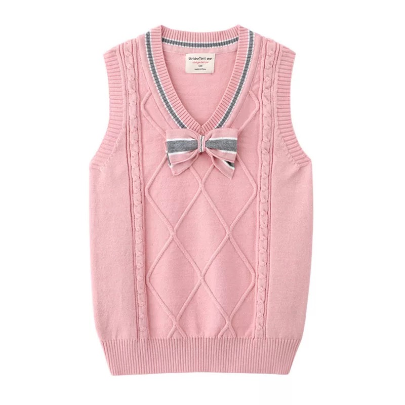 เสื้อกันหนาว เสื้อกั๊กเด็ก ไหมพรมริ้ว