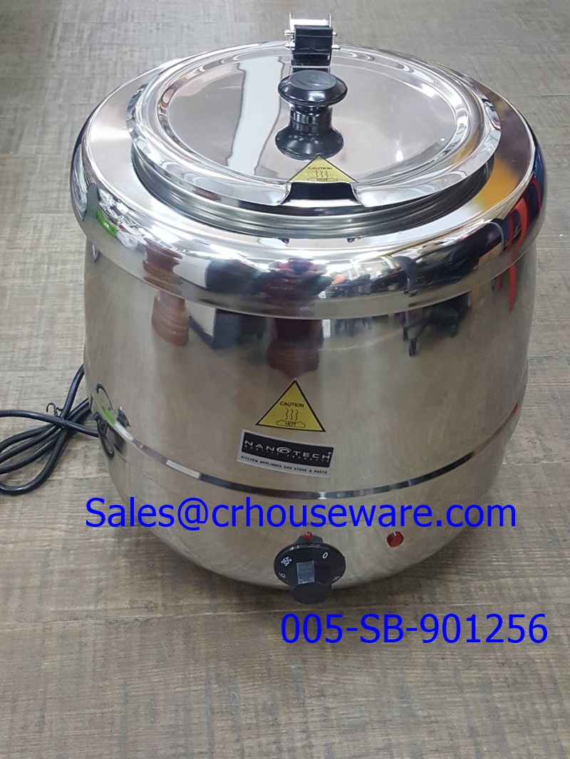 หม้ออุ่นซุปไฟฟ้า หม้อซุปสเตนเลส (ราคาประหยัด) Soup Warmer. Code:005-SBC-81010SP,หม้อใส่ข้าวต้มไฟฟ้าโรงแรม,อุปกรณ์โรงแรมเชียงราย