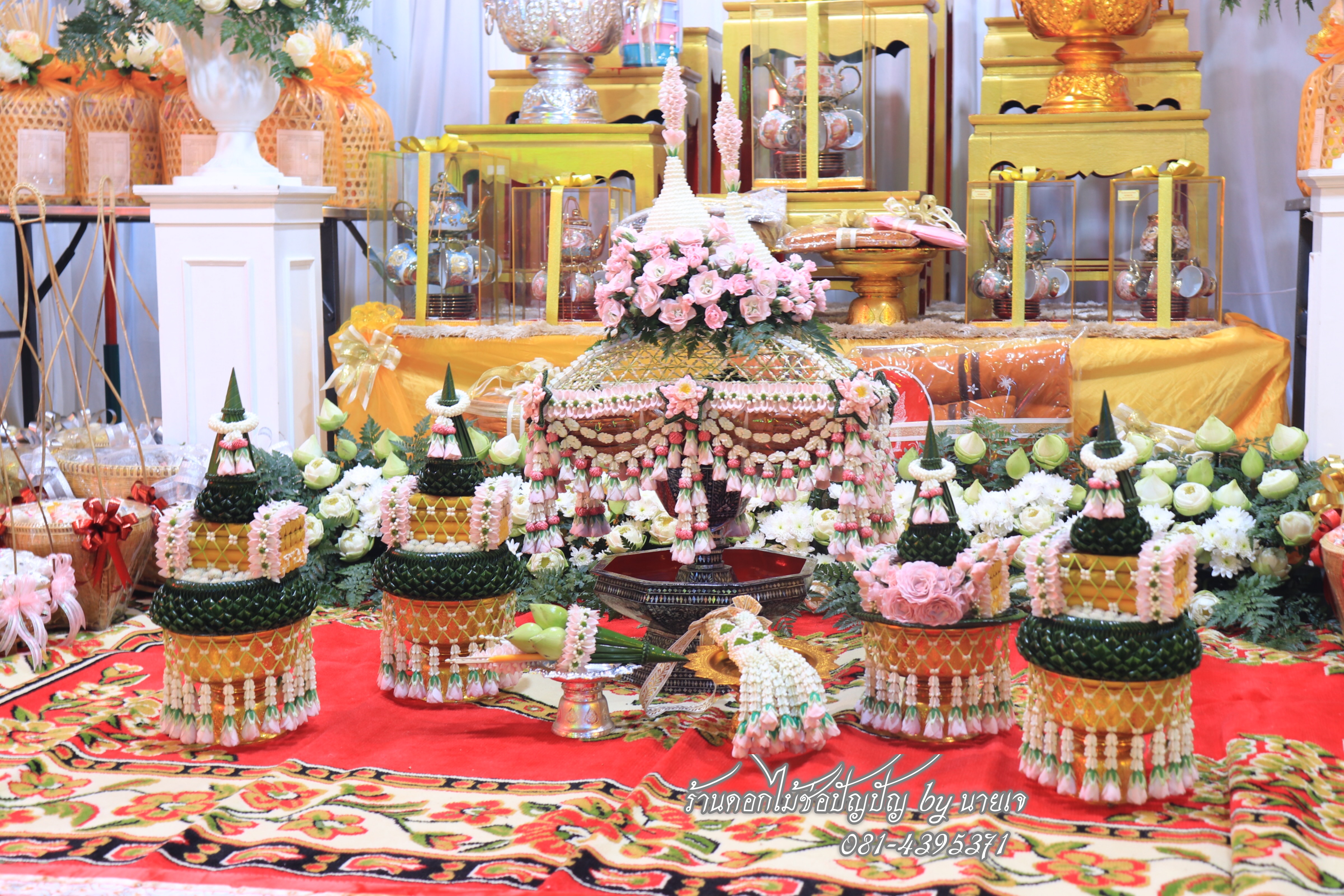 ชุดเครื่องบวชดอกไม้สด ชุดC8