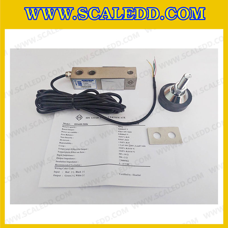 โหลดเซลล์ (Load cell) Alloy steel Model. IDS608 สำหรับรองรับน้ำหนักเครื่องชั่ง พิกัด 250kg , 500kg ,1000kg , 2000kg โหลดเซลล์ ยี่ห้อ SDS