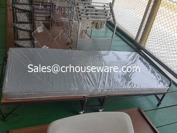 เตียงนอนเสริมโรงแรมพร้อมเบาะ Code:017-JPKB27 เตียงนอนเสริมผลิตในประเทศ,Hotel_Metal_Folding_Extra_Bed