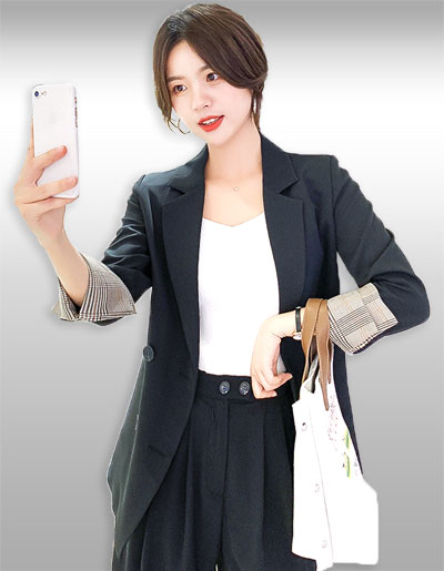 เสื้อสูทแฟชั่นแบบสวยหรูสไตล์เกาหลี มี 5 ไซส