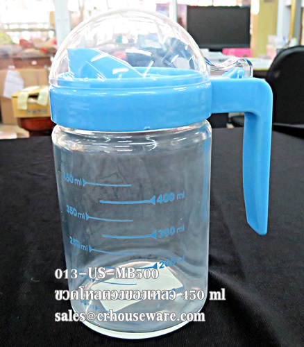 ถ้วยตวงของเหลว,เหยือกตวงแก้ว ความจุ 450 ml มีฝาครอบปิดกันแมลงยกเทได้ 037-USMB500