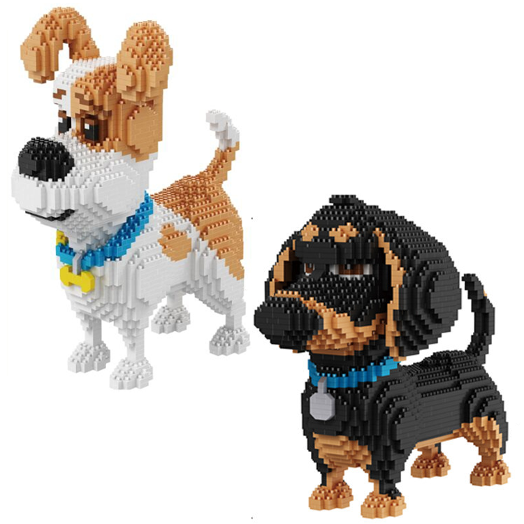 เลโก้นาโน สุนัขพันธุ์แจ็ค รัสเซลล์ เทอร์เรียและสุนัขพันธุ์ดัชชุน(Set Jack Russell Terrier and Dachshund) Size Jumbo