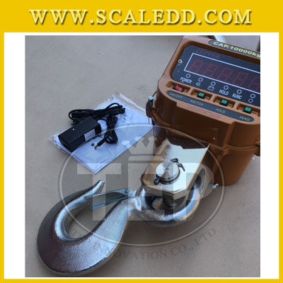 เครื่องชั่งแขวน10ตัน เครื่องชั่งดิจิตอลแบบแขวน10ตัน ค่าละเอียด 5kg รุ่น OCS-XZ (เครื่องชั่งมีใบผ่านตรวจรับรองจากสำนักชั่งตวงวัด)