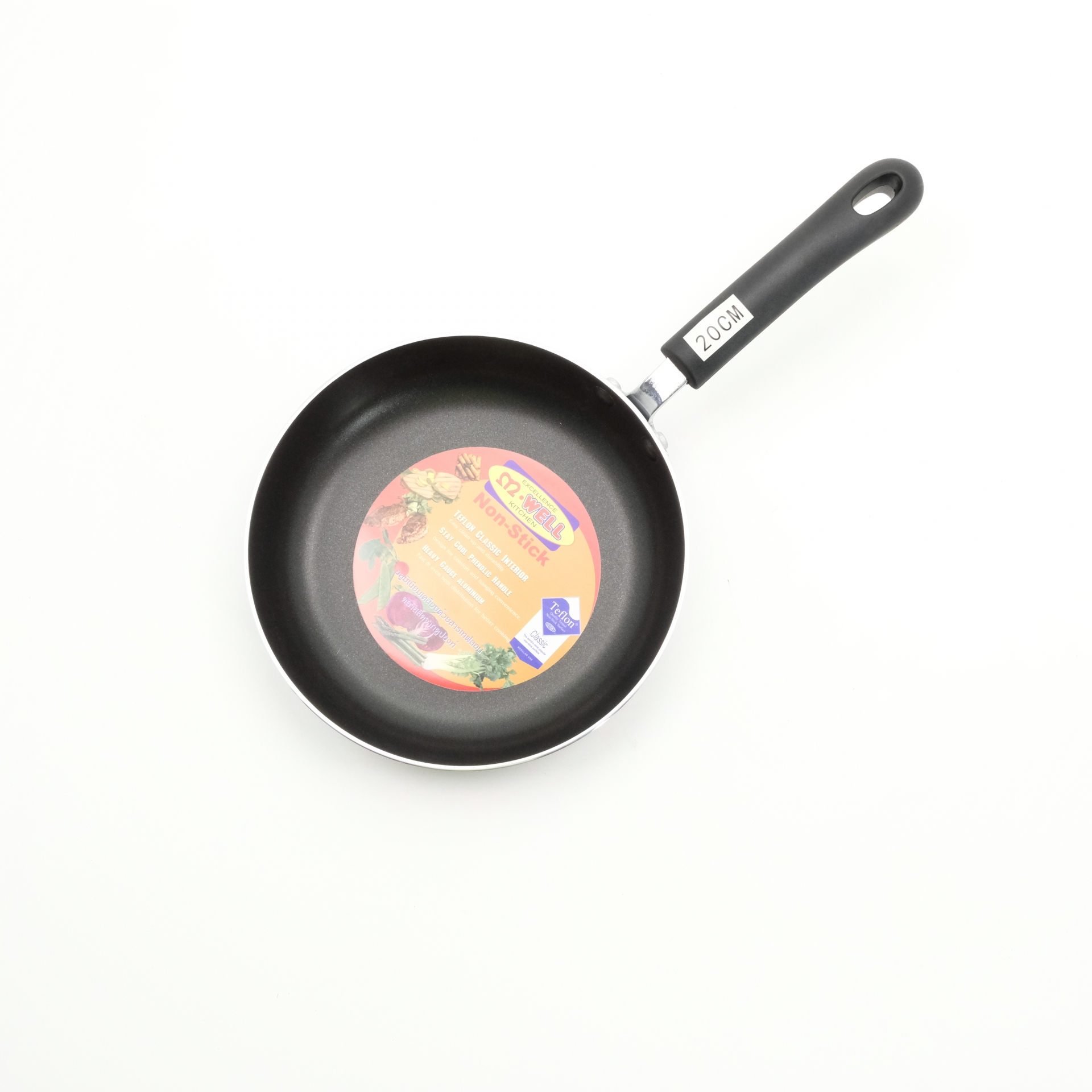 กระทะด้ามเทปล่อน 20 ซม. ตราเอ็มเวลล์ MX-288