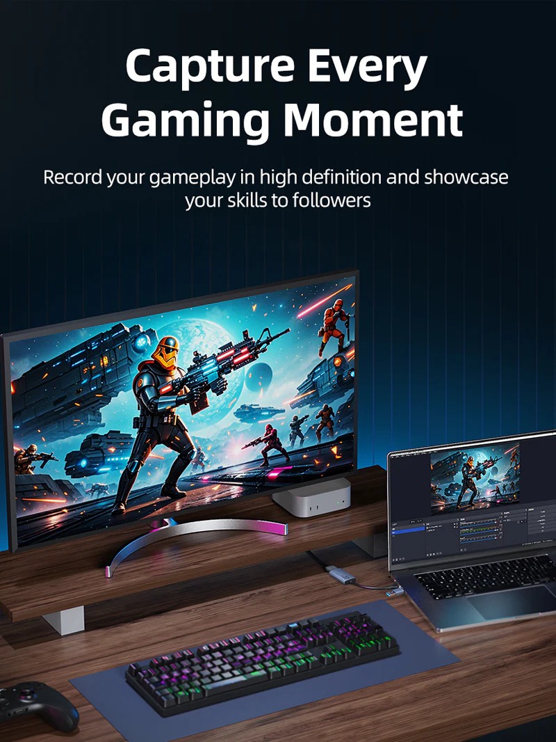 USB 3.0 A+C HDMI Video Capture Card 1080P Live Streaming by Cabletime