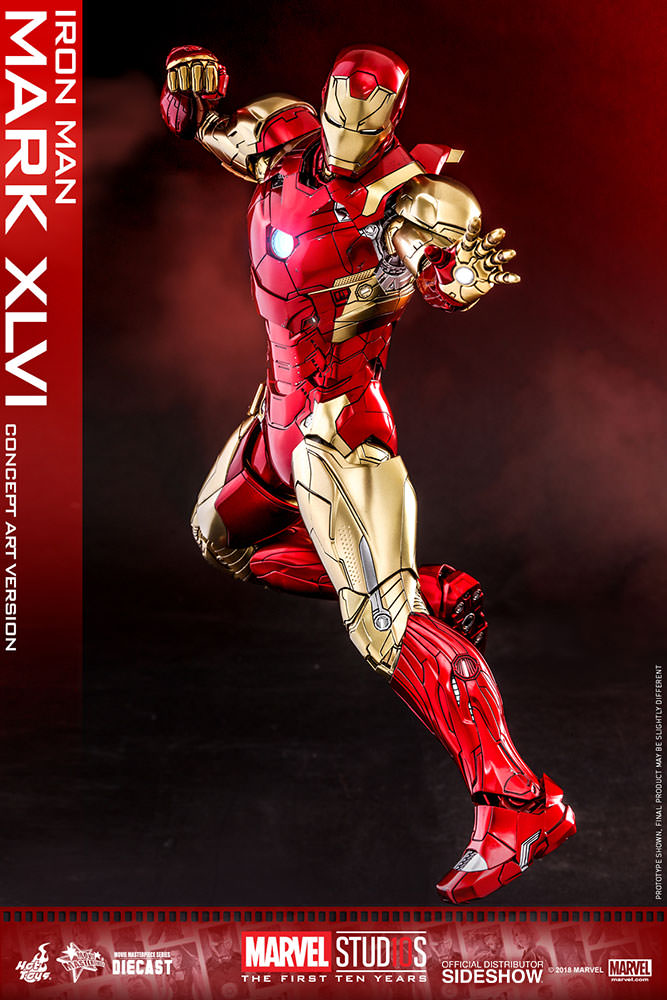HOTTOYS - Iron Man Mark 46 (Concept Art Version) (Diecast)