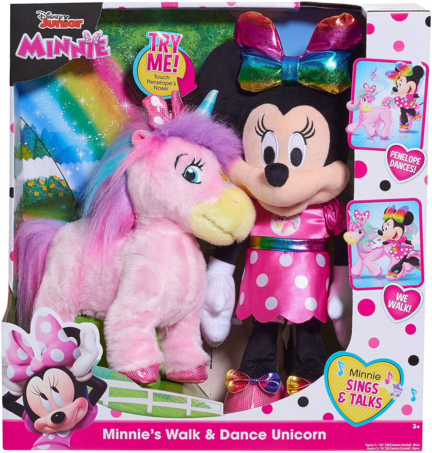 ตุ๊กตาเคลื่อนที่ได้ Minnie's Walk & Dance Unicorn Feature Plush