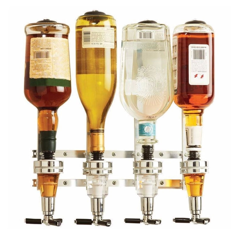 หัวจ่ายเหล้า 4 หัว ติดผนัง