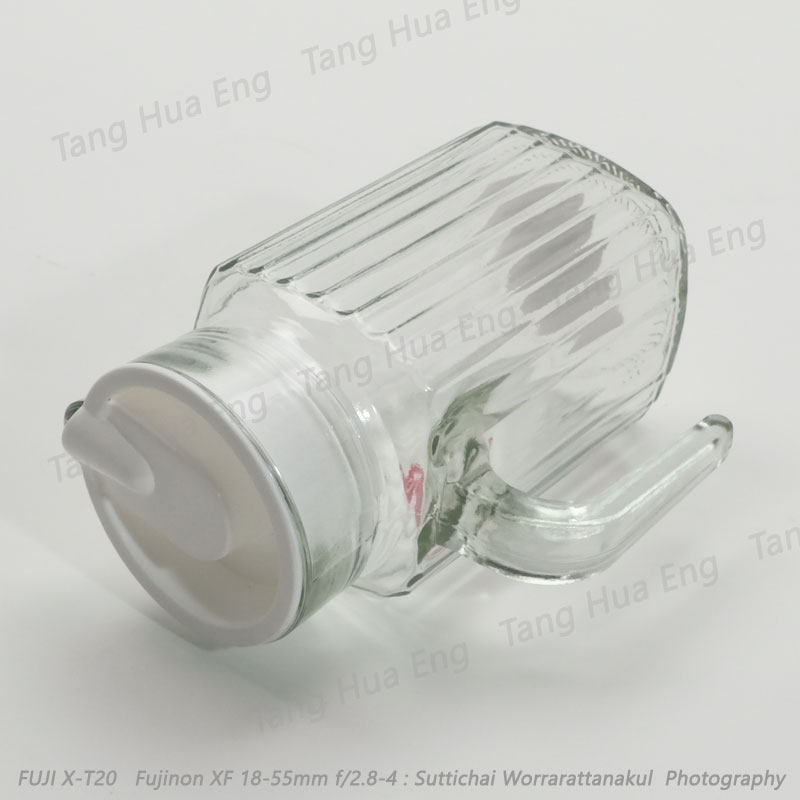เหยือกน้ำพร้อมฝา ขนาด 450 มล. ( หูแก้วฝาขาว ) SQP-500SC