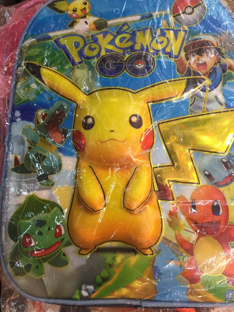 กระเป๋าเป้ เป้เด็ ลาย ปิกาจู โปเกม่อน