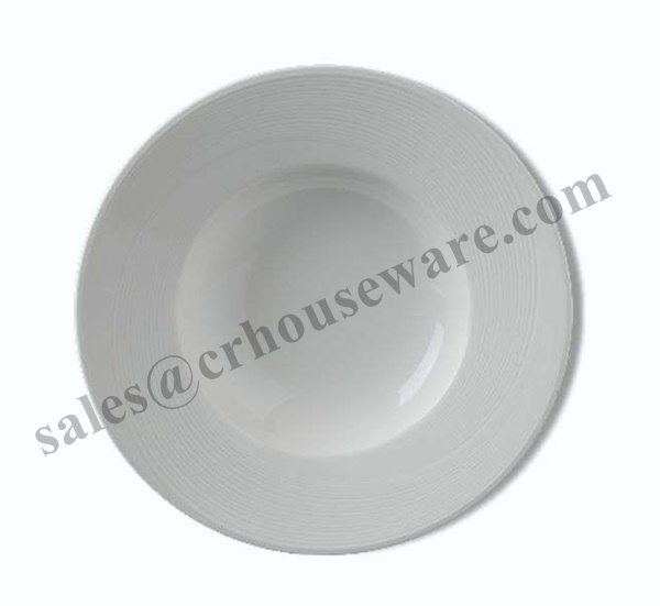 MAXADURA ROUND DEEP PLATE (THICK RIM) Code : M 9373,M 9374 จานทรงลึกแบบหลุมใส่พาสต้า,จานลึกพอร์ซิเลนเนื้อแมกซ่าดูล่า ขนาด11 นิ้วและขนาด9.5 นิ้ว