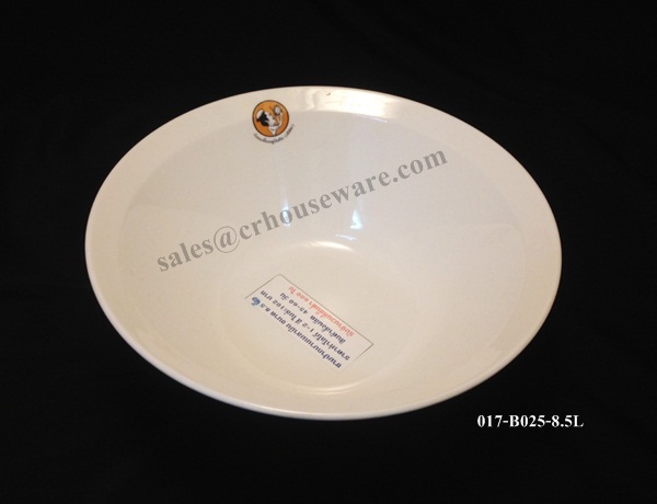 ชามก๋วยเตี๋ยว ขอบยกสูง 8.5"(ชามพิเศษ) 017-B025-8.5L ชาม 8.5 นิ้ว , ถ้วยก๊วยเตี๋ยว ,ถ้วยเมลามีน ,ชามเมลามีน