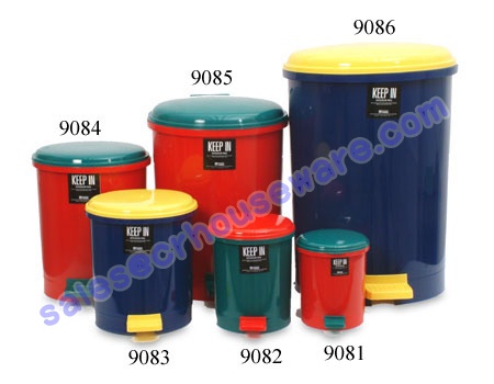 ถังขยะแบบเหยียบ ถังขยะ 001-RW-9082 Plastic Pedal Bin. 3 Liter. 001-RW-9082