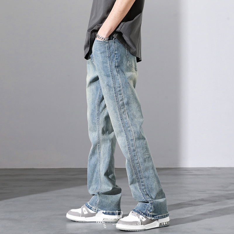 กางเกงยีนส์กันหนาวผู้ชาย High Street ไซส์ M-3XL