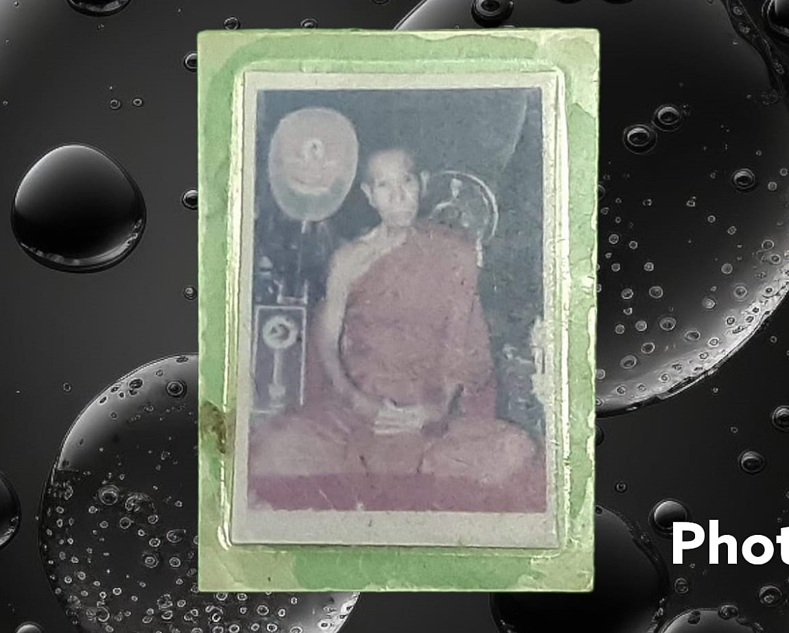 รูปถ่าย หลวงพ่อเนื่อง วัดจุฬามณี สมุทรสงคราม สี ขนาด 2 x 3 cm.