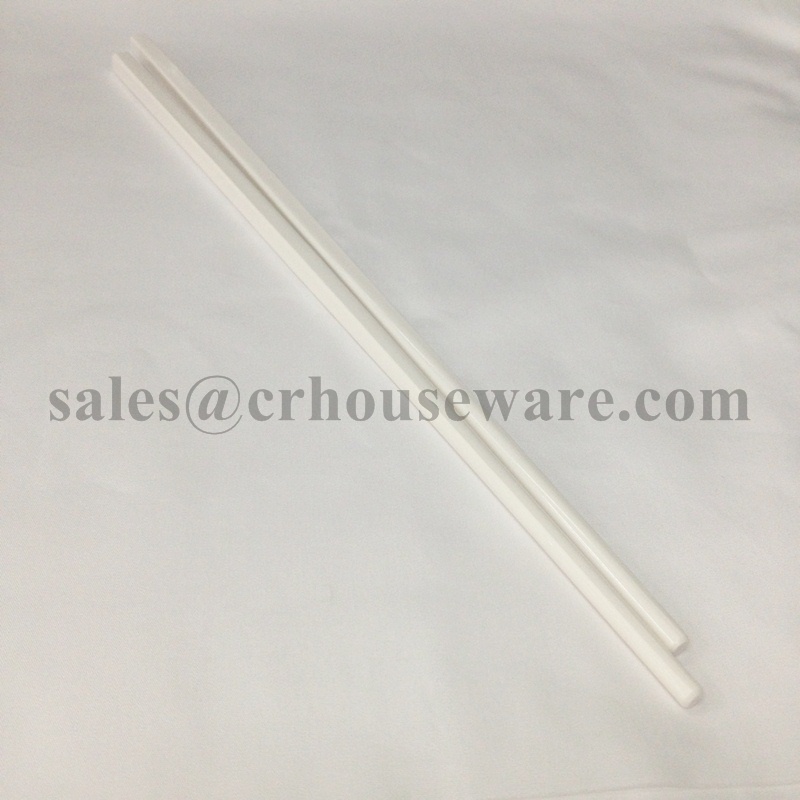 ตะเกียบเมลามีนสีขาวยาว Long white melamine chopsticks. 006-ME-CL