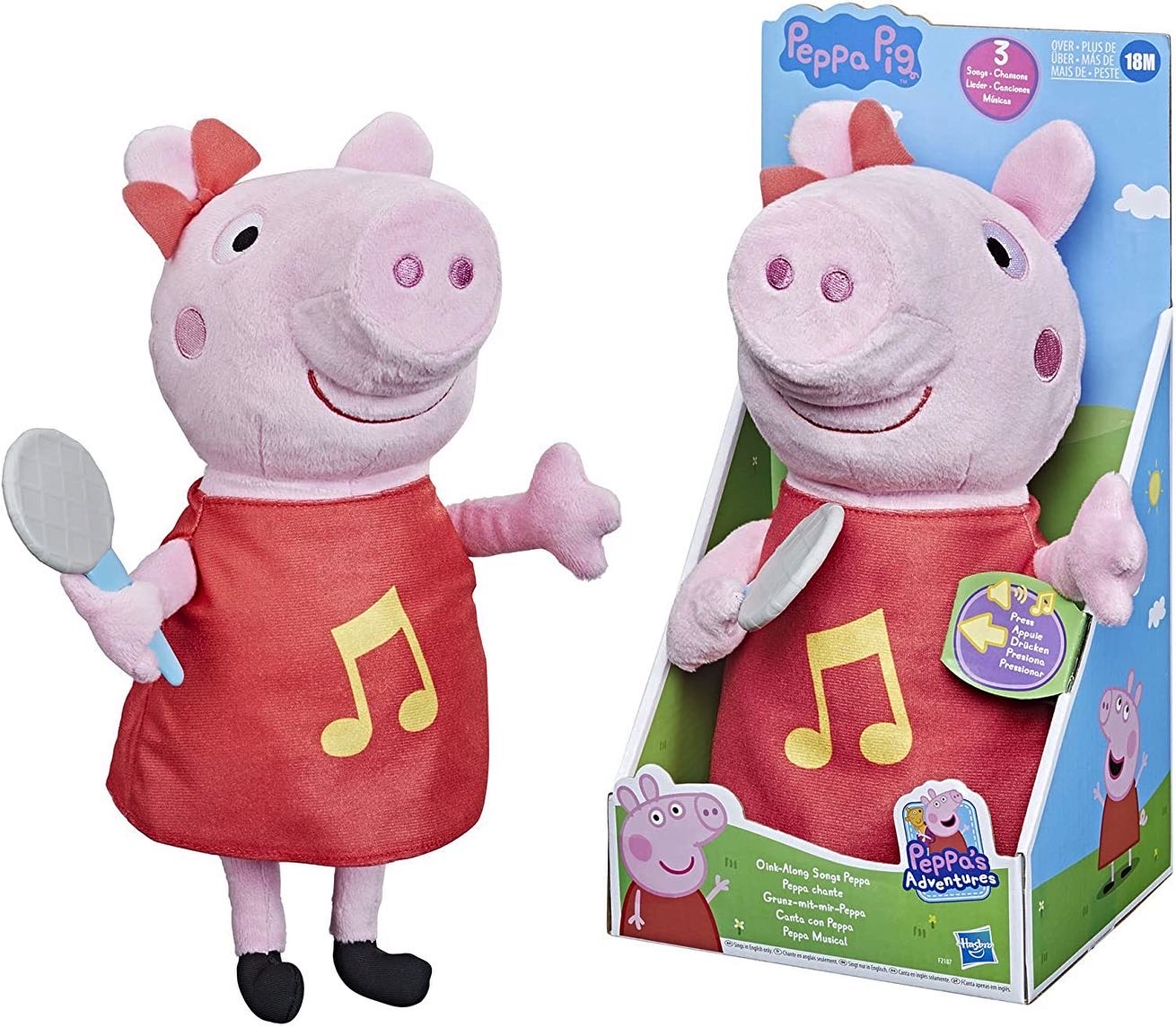 ตุ๊กตา Peppa Pig Oink-Along Songs Peppa Singing Plush Doll with Sparkly