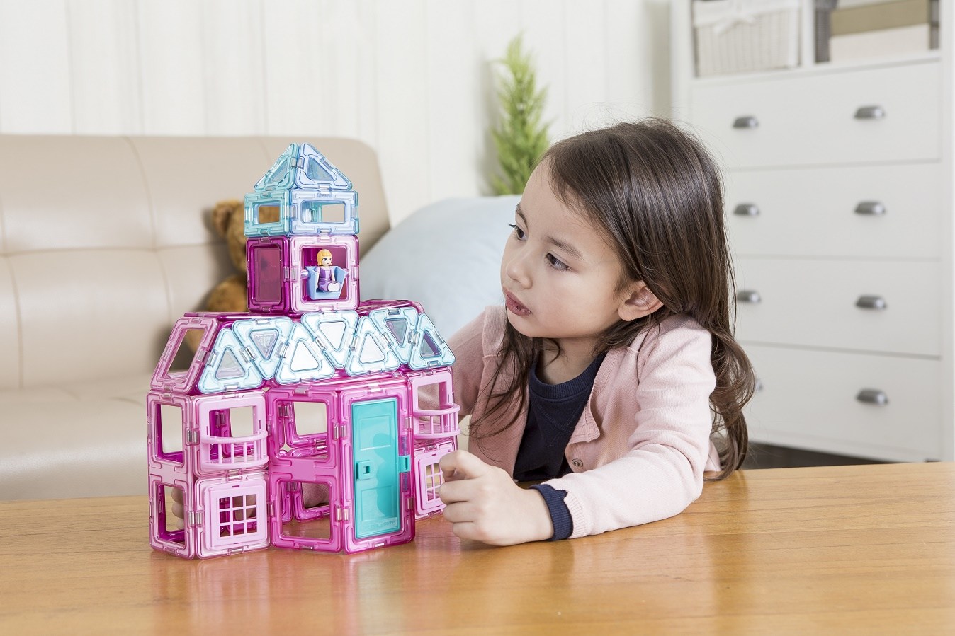 ตัวต่อแม่เหล็ก MAGFORMERS Princess Castle 78-Piece Magnetic Construction Set