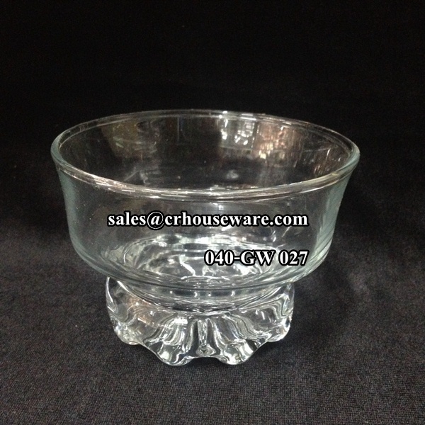 แก้วไอศครีมทรงเตี้ย 040-GW027 Cup ice cream,shape short.