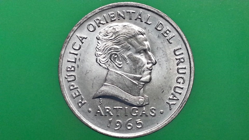 เหรียญ เงินตรา ประเทศ อุรุกวัย Centésimos 1965