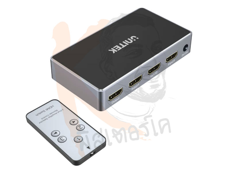 4K HDMI Switch 3 In 1 Out Unitek รองรับถึง 4K 30Hz มาพร้อมรีโมท by Unitek