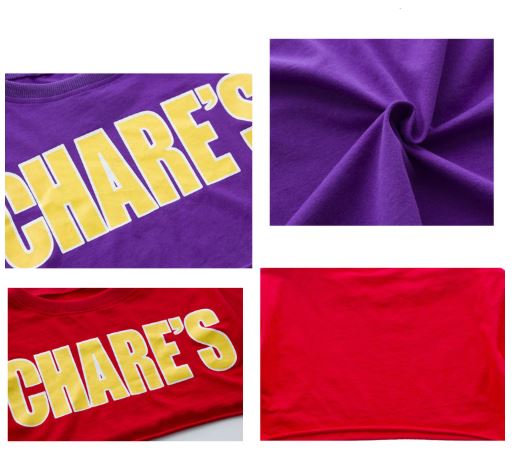 พร้อมส่ง ชุดเต้น แขนสั้น Chare' พร้อม กางเกงคาร์โก้ สีครีม