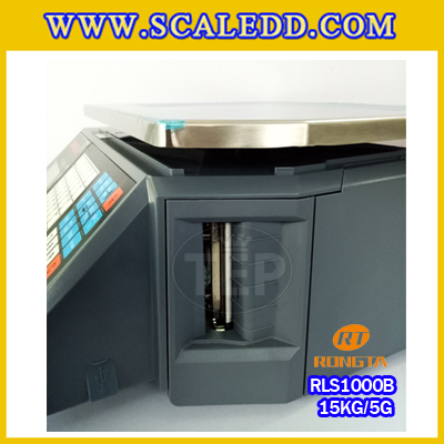 RLS1000B 15kg เครื่องชั่งคำนวณราคาดิจิตอลและพิมพ์สติ๊กเกอร์บาร์โค้ดรุ่น RLS1000B 15kg เครื่องชั่งดิจิตอล15kg เครื่องชั่งคำนวณราคา Pricing Label Scale เครื่องชั่ง15kg ความละเอียด 5g Rongta รุ่น RLS1000(ไม่มีคอเสา) (ผ่านตรวจรับรองจากสำนักกองชั่งตวงวัด)
