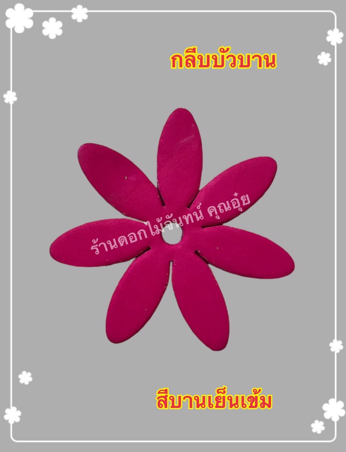 กลีบบัวบาน สีบานเย็นเข้ม