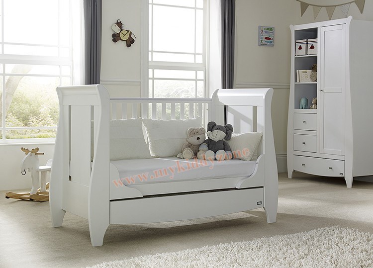 เตียงนอนไม้สำหรับเด็ก European White Premium TP21052 (WD8A)