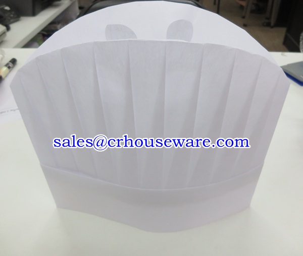 หมวกกุ๊กกระดาษ, 044-KK-C,Chef_hat,European_cook_hat