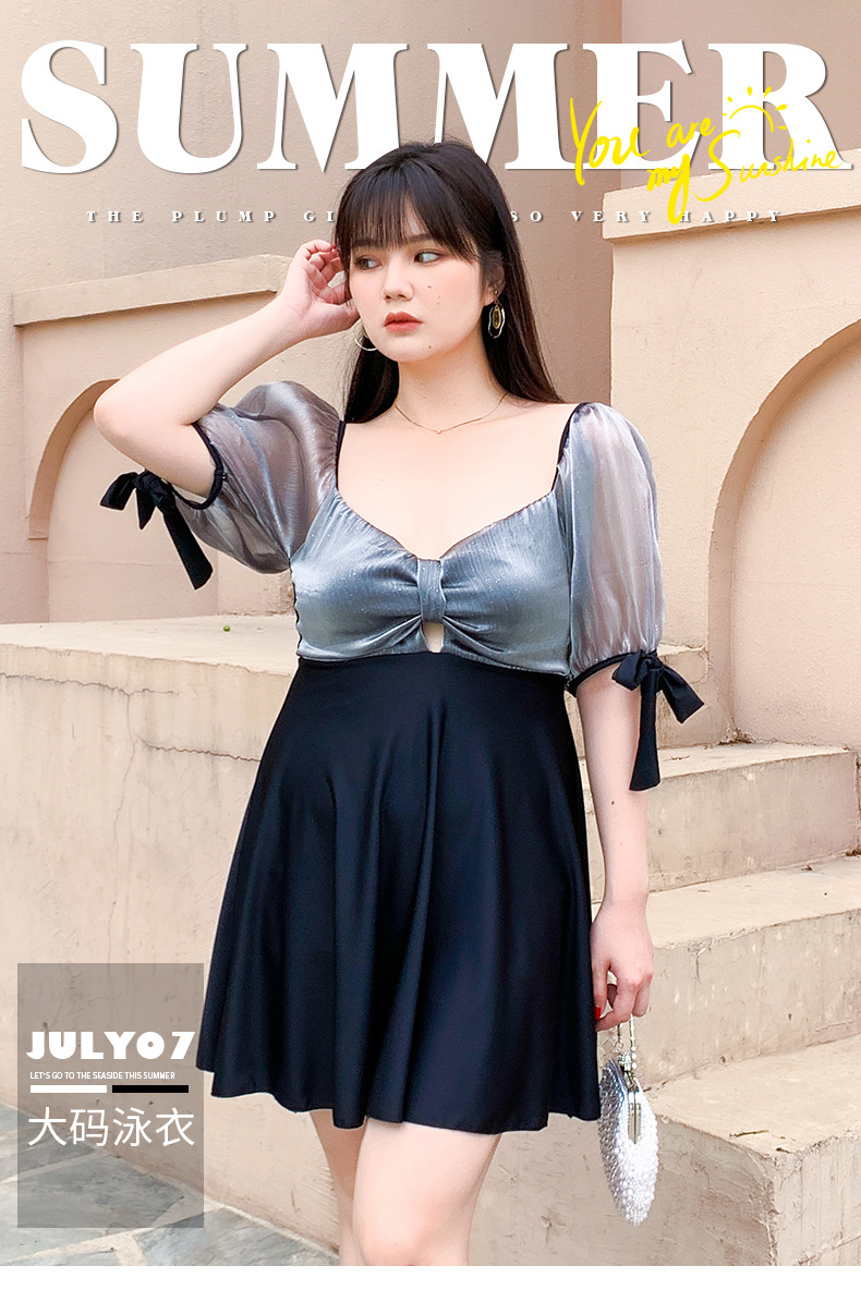 ชุดว่ายน้ำคนอ้วน 5xl รอบอก 40-45 รอบเอว 36-42 สะโพก 40-46 ยาว 35 นิ้วค่ะ ผ้าดี แบบสวย พลางหน้าท้องได้ดีค่ะ