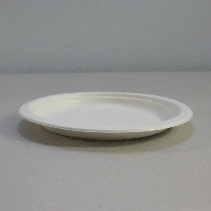 จานไบโอ กระดาษเยื่อไผ่ 7 นิ้ว P011