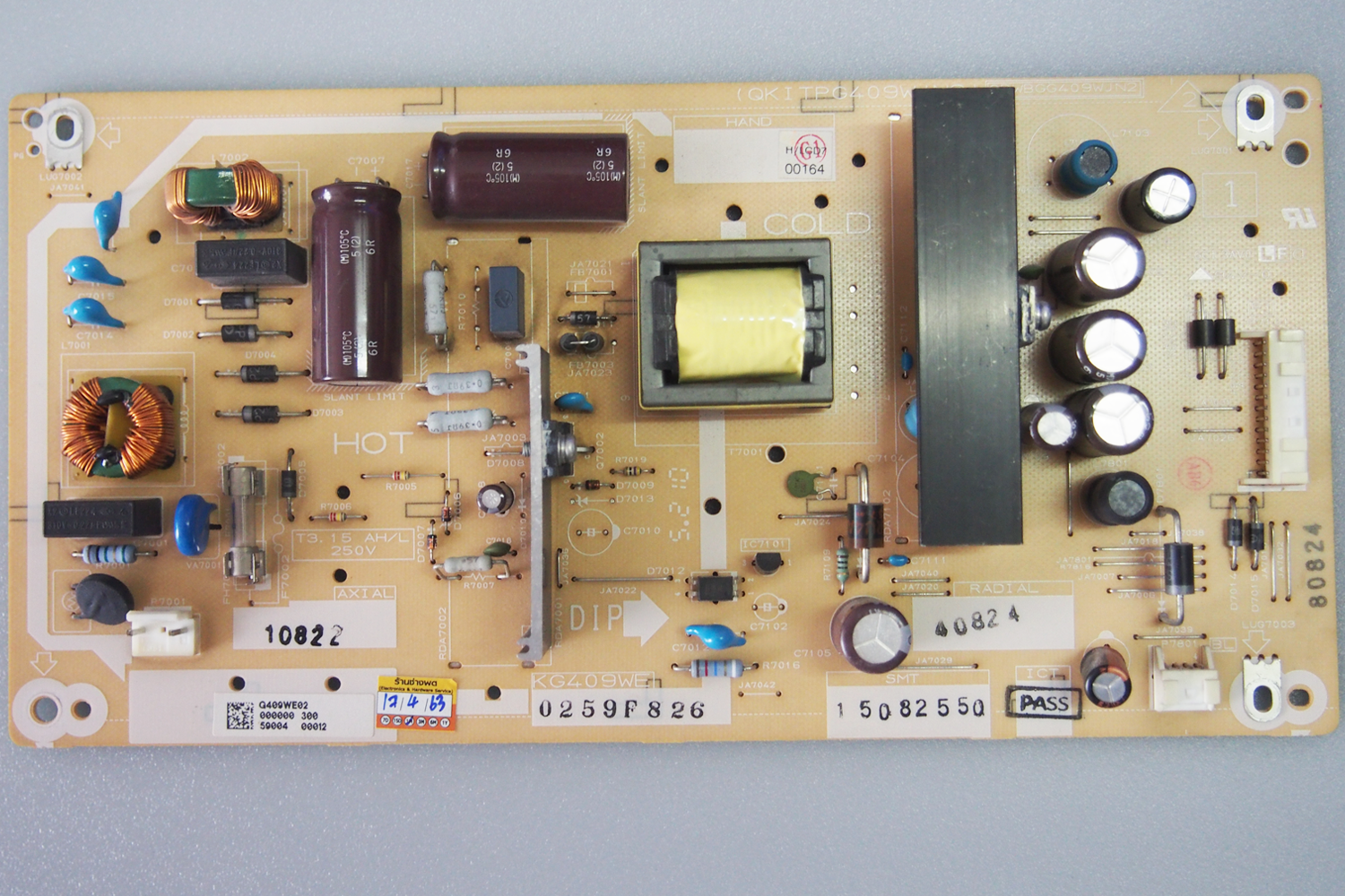 powersupply sharp LC-32LE260M,LC-32LE265X, LC-32LE275X,QKITPG409WJN2,QKITPG409WJN3