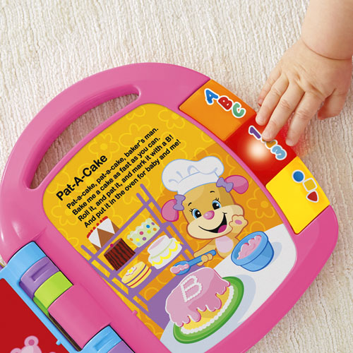 หนังสือ Fisher-Price Laugh & Learn Storybook Rhymes Book Pink