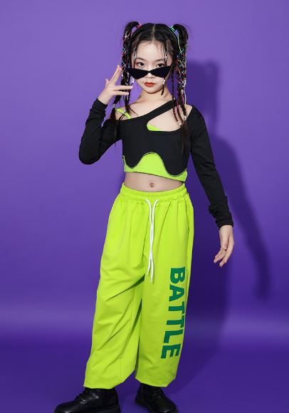 **พร้อมส่ง**ชุดเต้น ชุดแดนซ์ เสื้อแขนยาวคอไขว้+ กางเกงขายาว
